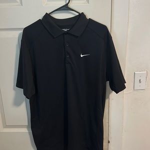 Black Nike Dry Fit Polo